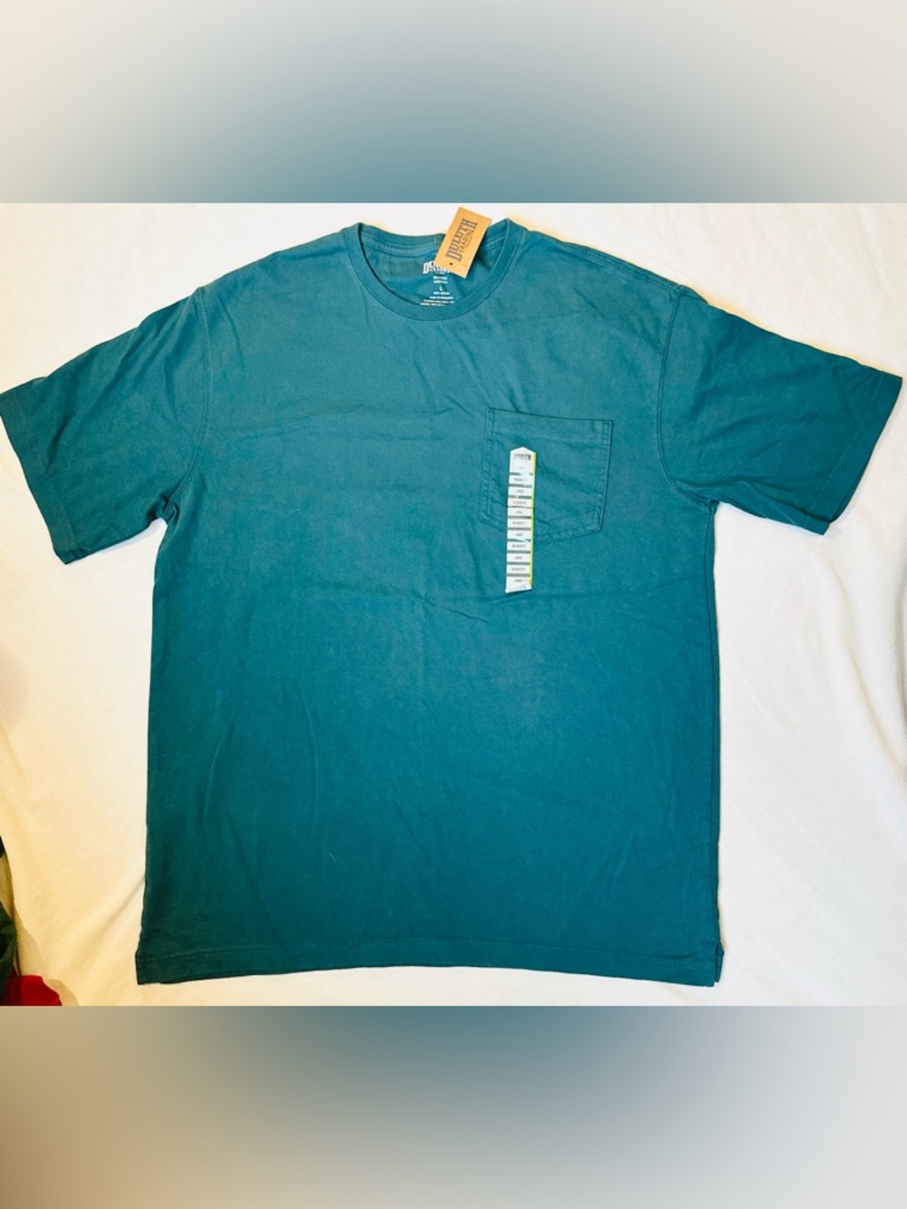 Duluth Trading Co Teal Short-Sleeve Pocket Tee